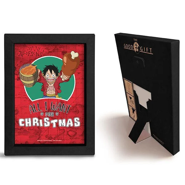 ONE PIECE - CADRE KRAFT - "ALL I WANT FOR CHRISTMAS" X8*