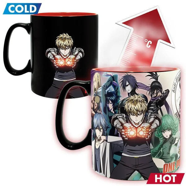 ONE PUNCH MAN MUG HEAT CHANGE 460 ML HEROS AVEC BOITE