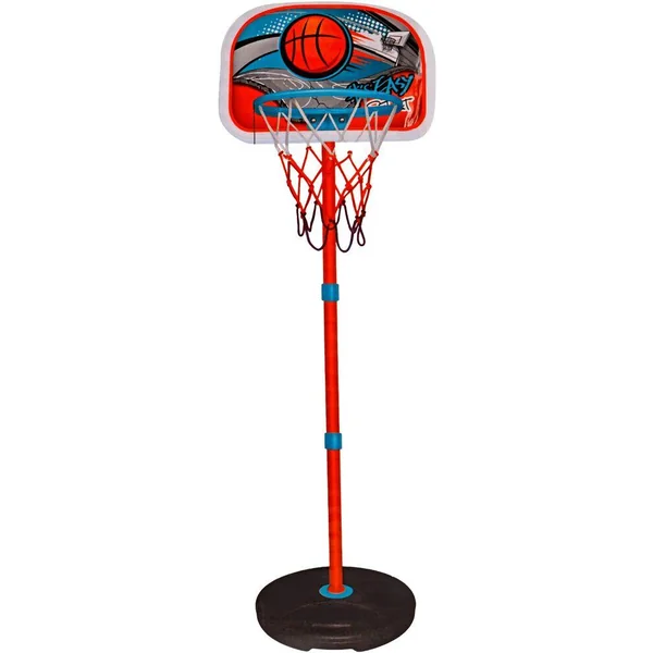 PANIER DE BASKET EVOLUTIF - BALLON ET POMPE INCLUS - ORANGE - 160 CM