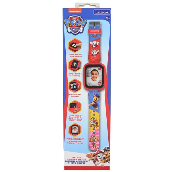 PAT PATROUILLE - MONTRE AVEC ECRAN COULEURS AVEC CAMERA ET CARTE MEMOIRE DE 8 GO