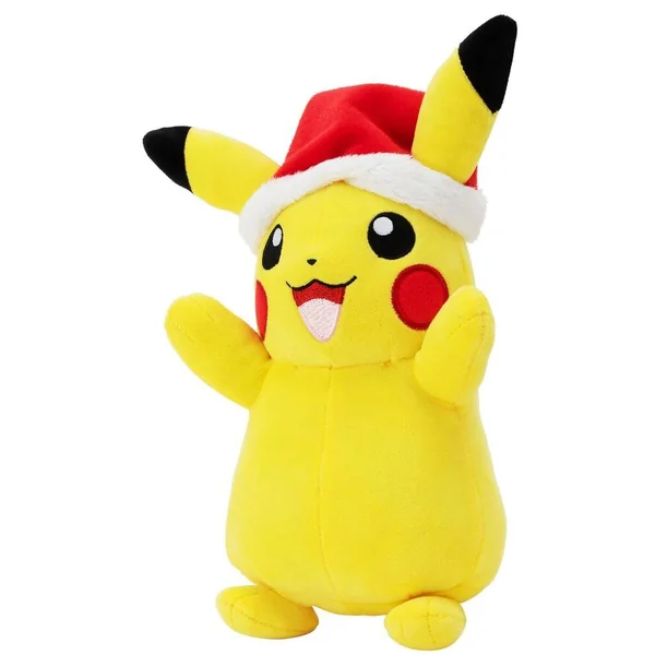 POKEMON - 20 CM SEASONAL PELUCHE HOLIDAY PIKACHU WITH SANTA HAT - W4