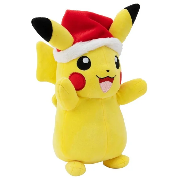 POKEMON - 20 CM SEASONAL PELUCHE HOLIDAY PIKACHU WITH SANTA HAT - W4