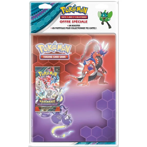 POKEMON - ECARLATE ET VIOLET 06 - PACK PORTFOLIO ET BOOSTER MASCARAD CREPUSCULAIRE