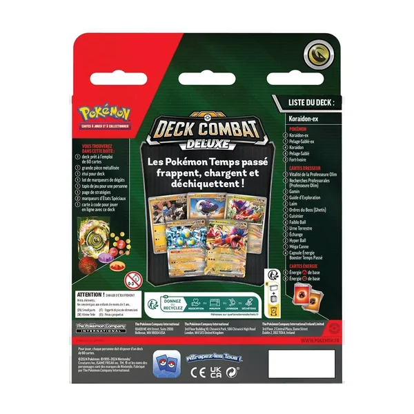 Pokémon : Deluxe Battle Deck - Koraidon EX / Miraidon EX - Modèle Aléatoire