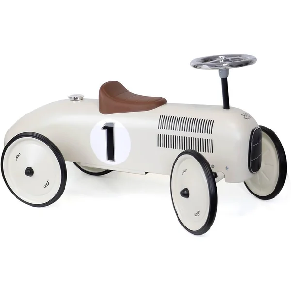 PORTEUR VOITURE VINTAGE BLANC CREME