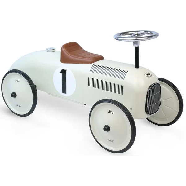 PORTEUR VOITURE VINTAGE BLANC CREME