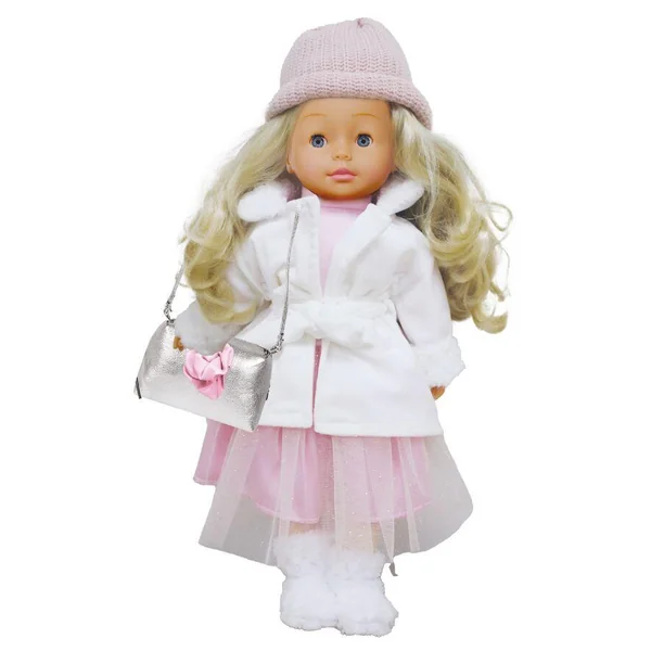 POUPEE BAMBOLINA EN MANTEAU BLANC 46CM - AVEC SES ACCESSOIRES POUR CHEVEUX, PARLE ET CHANTE