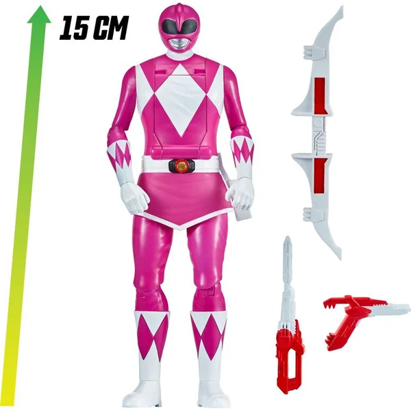 POWER RANGERS - FIGURINE ARTICULEE AUTO-MORPHIN DE 15 CM - RANGER ROSE
