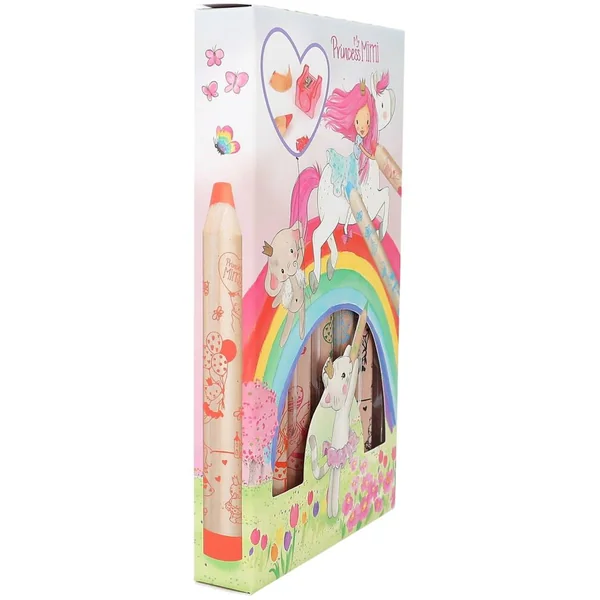 PRINCESS MIMI CRAYONS DE COULEUR AVEC TAILLE-CRAYON