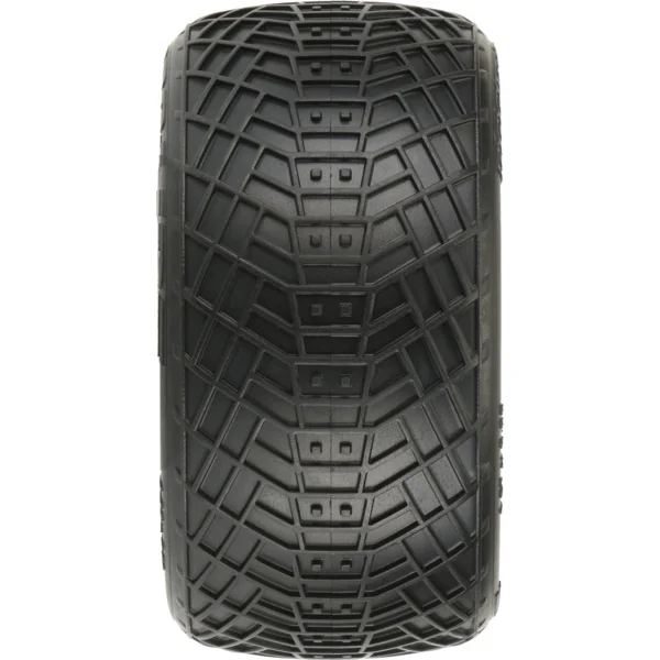 Pro-Line roue 2.2", pneu Positron MC Buggy arrière, jante Velocity H12 blanche (2)