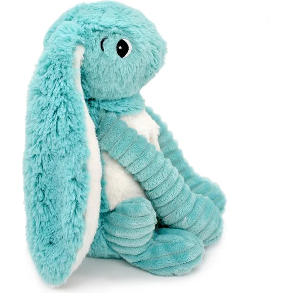 Ptipotos Lapin en peluche Toudou bleu - maman avec bébé