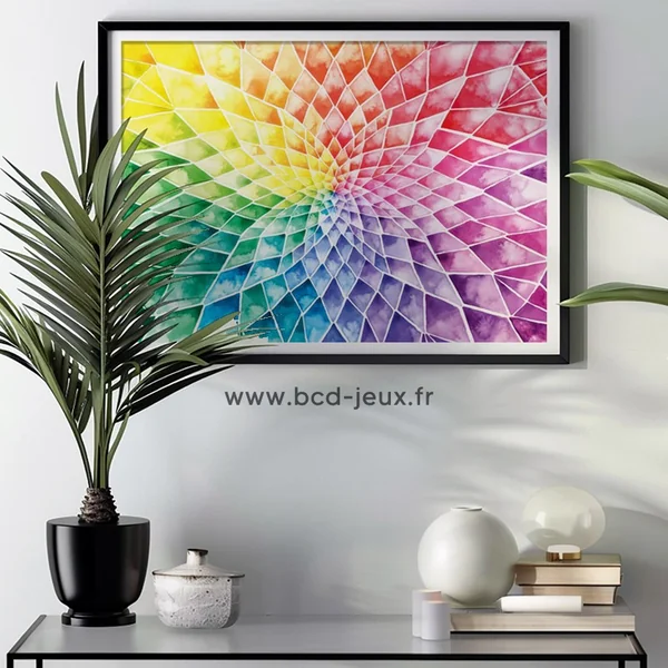 Puzzle 1000 pcs Fleur aux couleurs vives - Puzzles Schmidt