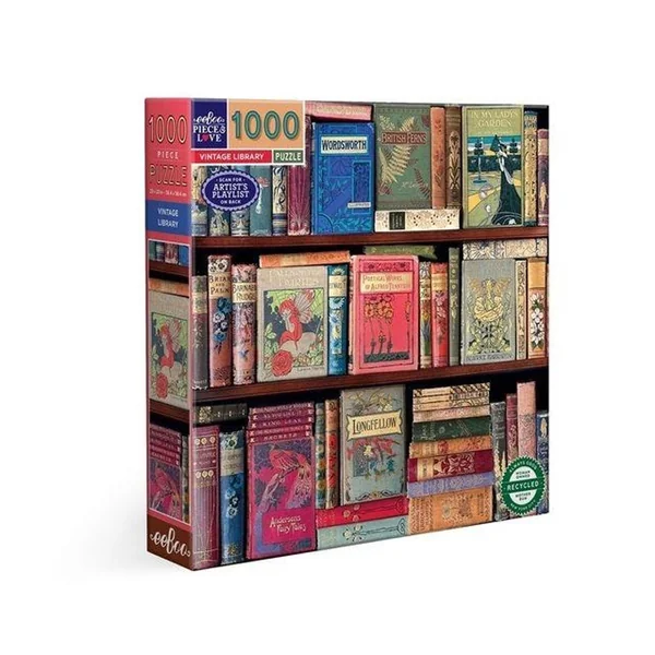Puzzle 1000 pcs Vintage Library - Eeboo