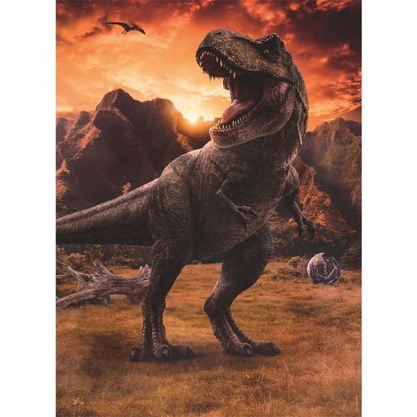 Puzzle 250 pièces Jurassic World 3 : Le Tyrannosaurus rex - Nathan