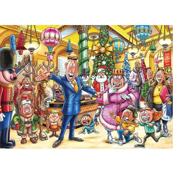 Puzzle 2x1000 pcs Wasgij Christmas 21 : Une transformation festive ! - Jumbo