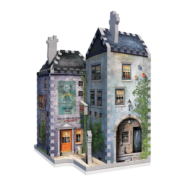 Puzzle 3D Harry Potter Diagon Alley : Boutiques Weasley, farces pour sorciers facétieux et La Gazette du Sorcier - 285 pièces