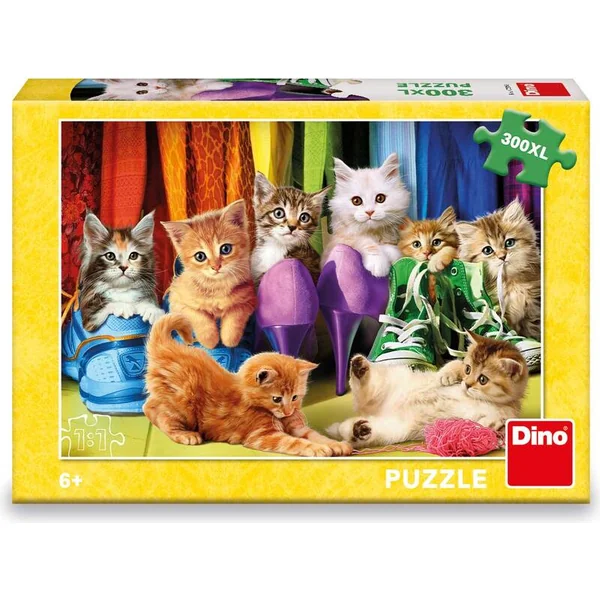 Puzzle Chatons colorés 300 pièces xl