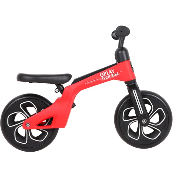 QPLAY Draisienne Tech Red, âge 2 - 4 ans, jusqu'à 30 kg