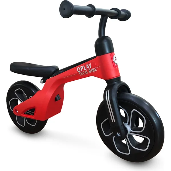 QPLAY Draisienne Tech Red, âge 2 - 4 ans, jusqu'à 30 kg