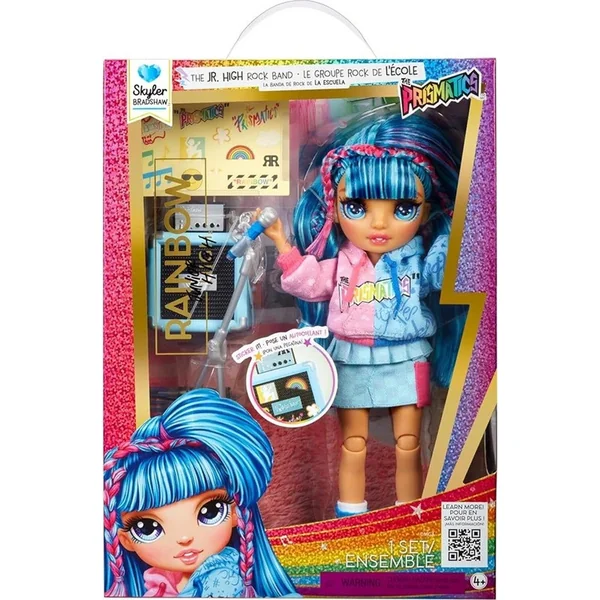 Rainbow High Junior Fashion poupée dans un groupe de rock - Skyler
