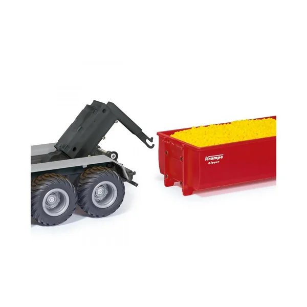 Remorque triple essieux porte container Krampe Siku Control - 6786