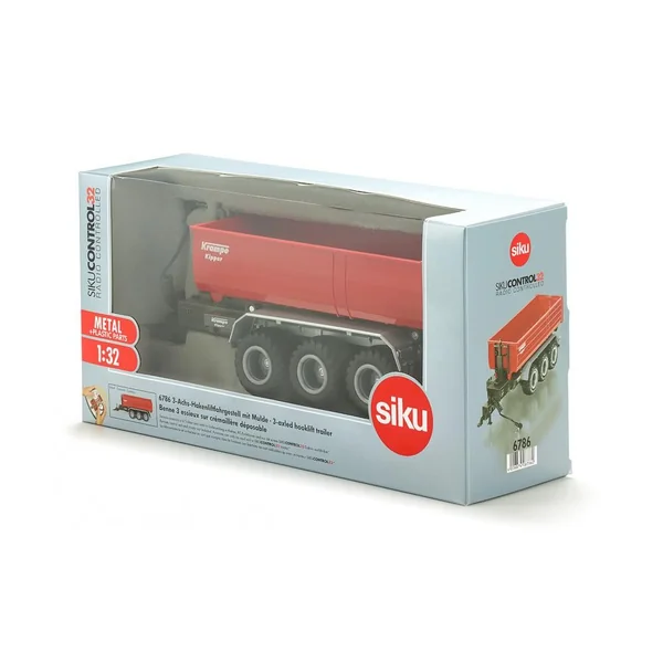 Remorque triple essieux porte container Krampe Siku Control - 6786