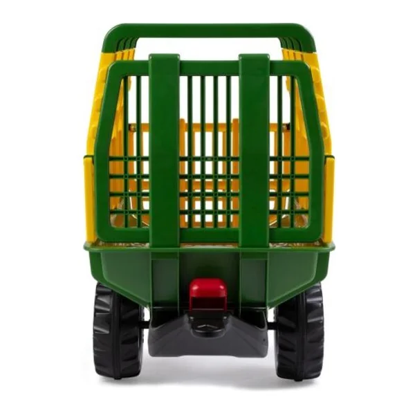 Rollytoys Remorque à foin pour tracteur 1 essieu Hay Wagon - vert et jaune