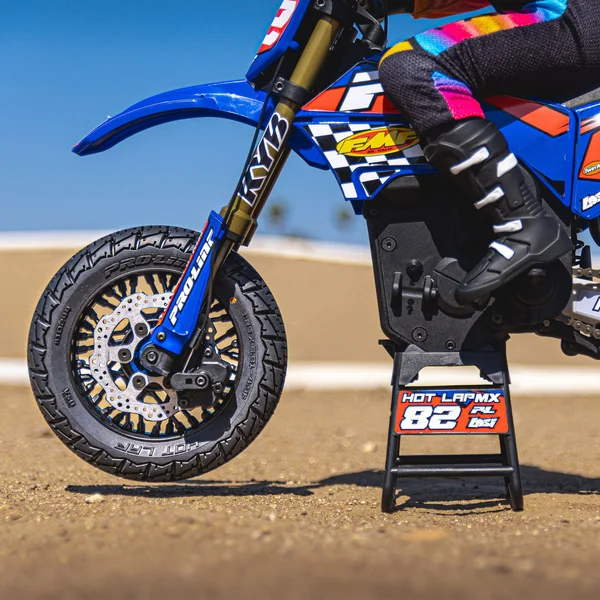 Roue Pro-Line Supermoto avec pneu 1:4 Hot Lap MX S3 avant : Promoto-MX