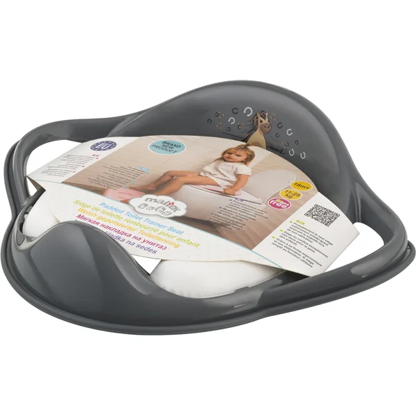 Réducteur de WC MALTEX avec poignées doux Koník Minimal - gris acier