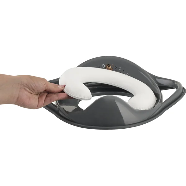 Réducteur de WC MALTEX avec poignées doux Koník Minimal - gris acier