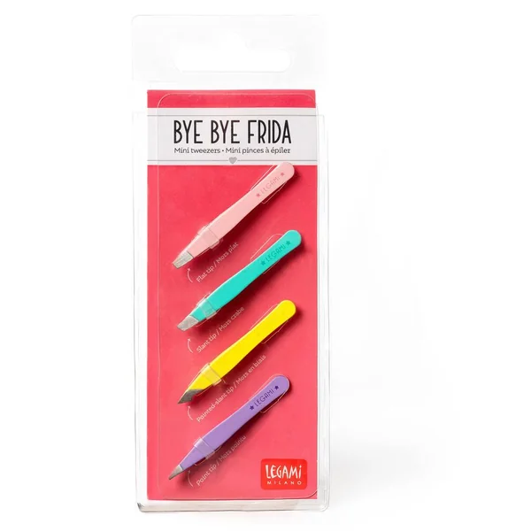 SET OF 4 MINI TWEEZERS - BYE BYE FRIDA - MULTICOLOR