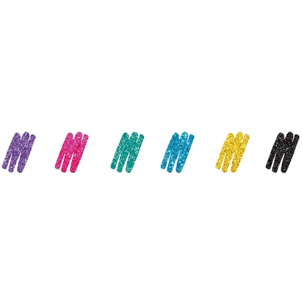 SET OF 6 GLITTER GEL PENS - SHINE LIKE A DIAMOND - MULTICOLOR