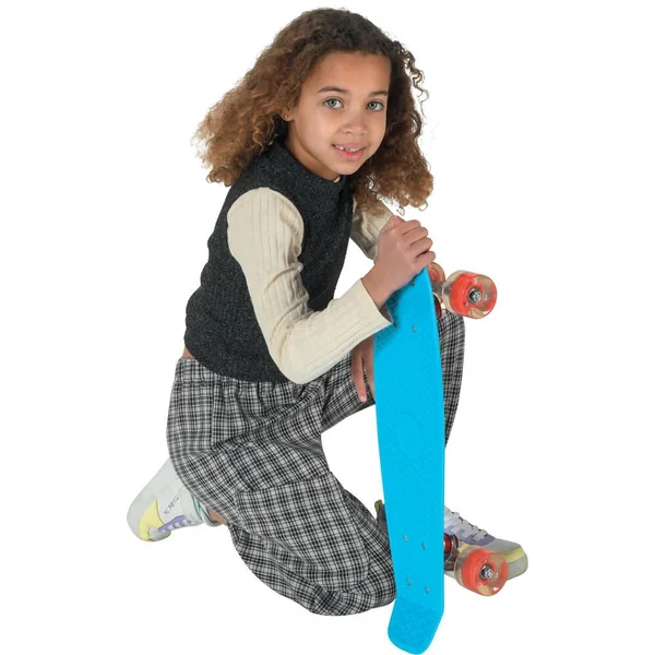 SKATE VINTAGE 22,5" ROUES LUMINEUSES – BLEU