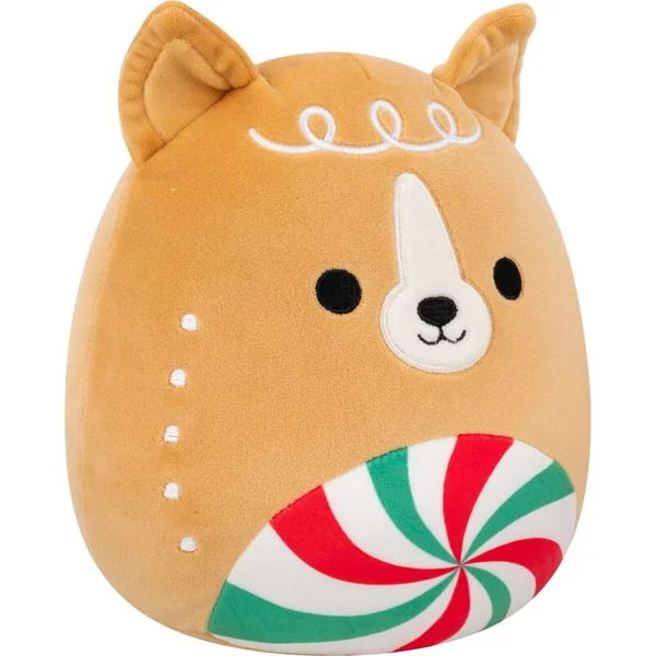 Squishmallows Corgi en pain d'épice Louis, 13 cm