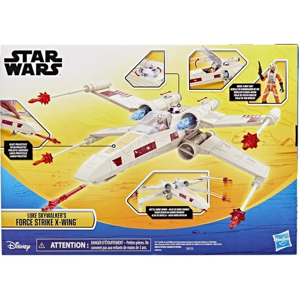 STAR WARS EPIC WORLD OF ACTION LUKE SKYWALKER AVEC FORCE STRIKE X-WING