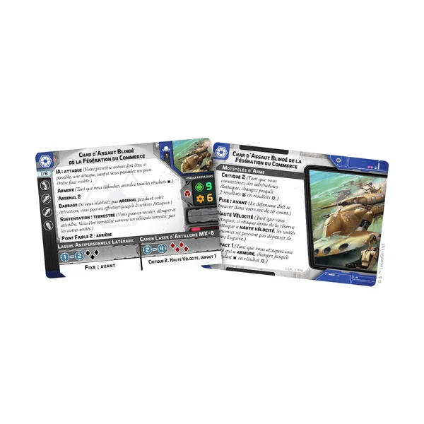 Star Wars : Légion - Char d'Assaut Blindé de la Fédération du Commerce