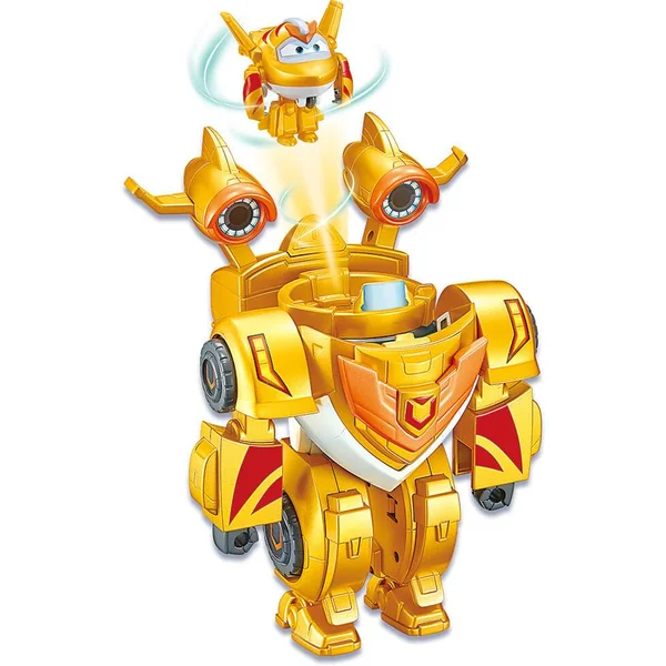 SUPER WINGS - VEHICULE ROBOT TRANSFORMABLE ET 1 TRANSFORM-A-BOT 5 CM