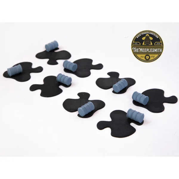 Taches d’huile avec baril renversé (8 pièces) – Compatible avec Thunder Road: Vendetta