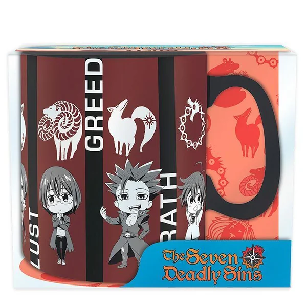 THE SEVEN DEADLY SINS - MUG - 460 ML - CHIBI SINS - BOITE X2  *