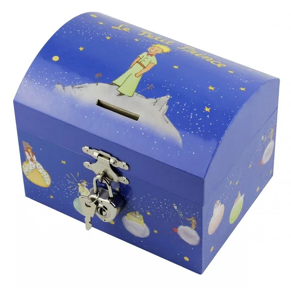 Tirelire à Musique Le Petit Prince Etoiles Bleu Figurine Petit Prince - Trousselier