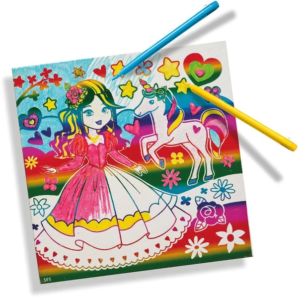 TOILE A COLORIER - COULEURS METALLISEES