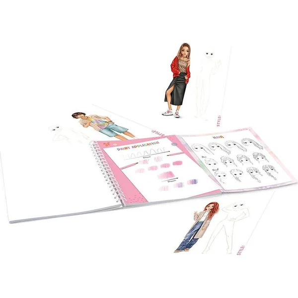 Top model Carnet de croquis pour le design de mode, Hayden & Jill & Aaron