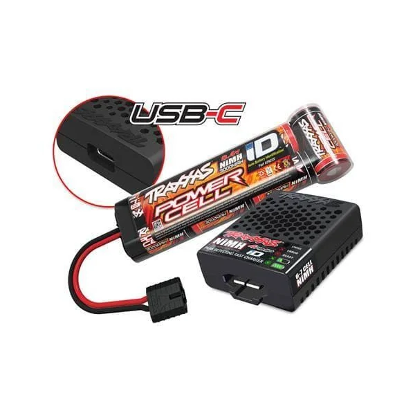 Traxxas Rustler 4x2 XL-5 1/10 RTR Orange + batterie / chargeur - 37254-8-ORNG