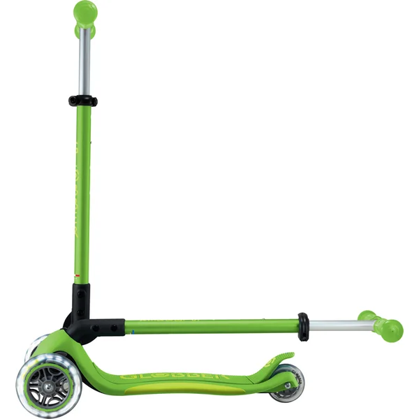 Trottinette pliable pour enfants Globber - Primo Foldable Plus Lights V2 - Vert Pomme/Vert Citron