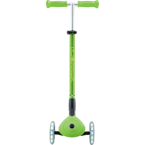 Trottinette pliable pour enfants Globber - Primo Foldable Plus Lights V2 - Vert Pomme/Vert Citron