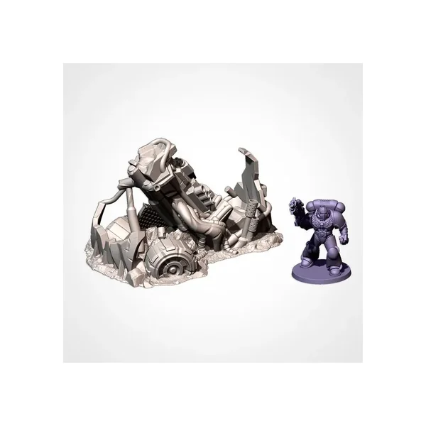 Txarli - Décors Futuristes - Epaves de buggies Ork