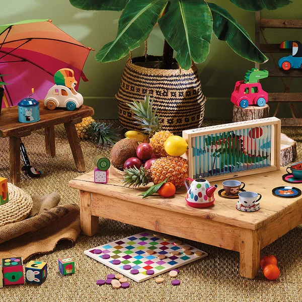 Vilac Dame en bois multicolore