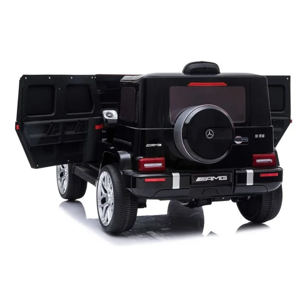 Voiture électrique Mercedes G63 12V, noire, Siège unique, Batterie au lithium