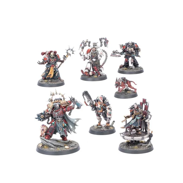 W40K - Space Marines du Chaos - Huron Blackheart et les Maîtres du Maelström