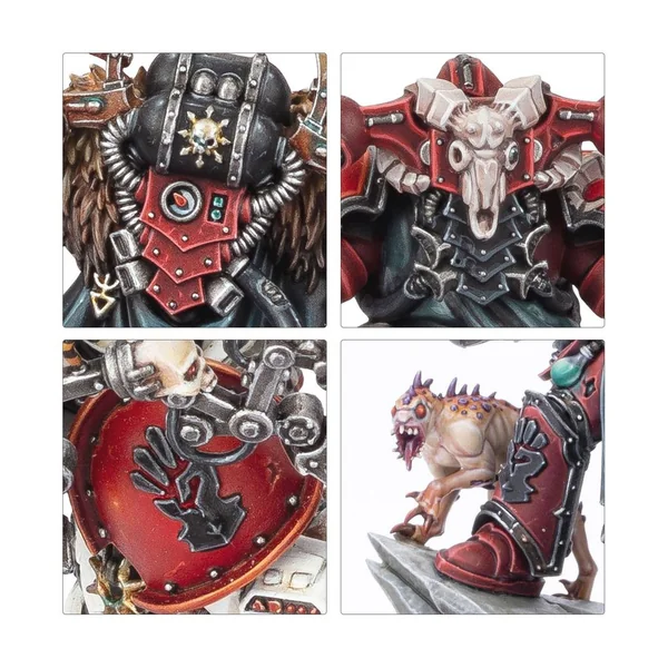 W40K - Space Marines du Chaos - Huron Blackheart et les Maîtres du Maelström